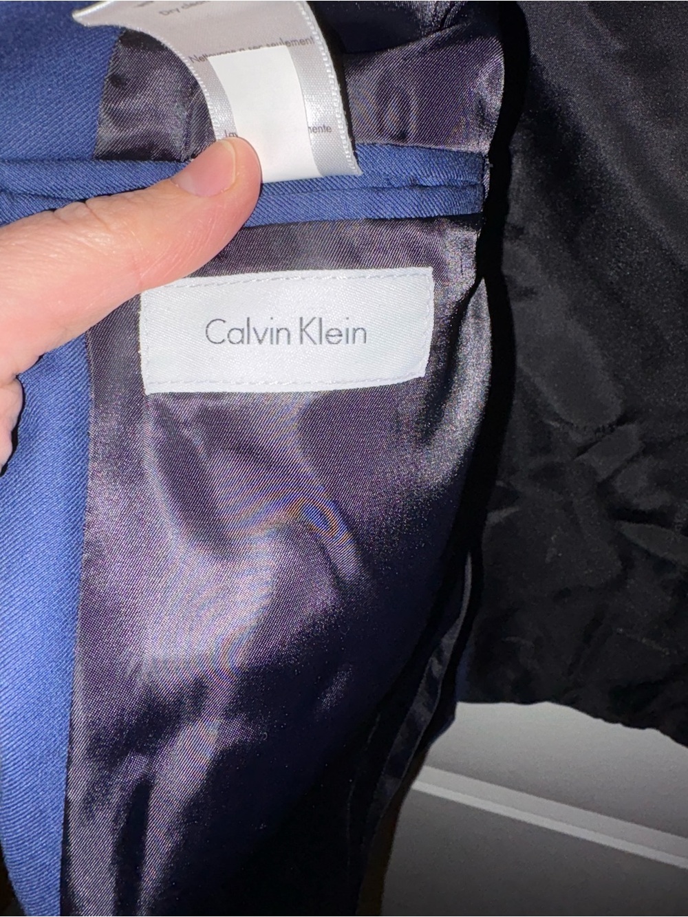 Calvin Klein Boys 12 Husky Blue Suit - Two-Piece Blazer & Pants - Picture 5 of 16